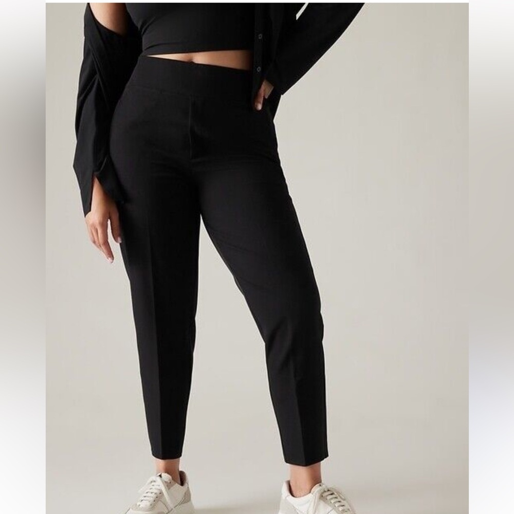 Athleta Black High-Rise Slim Ankle Pants